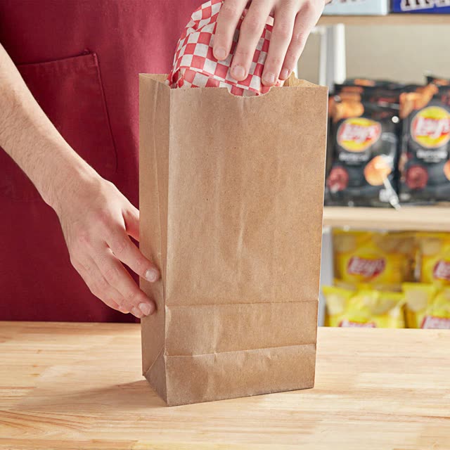 Kraft kese kâğıdına paketlenen ürün
