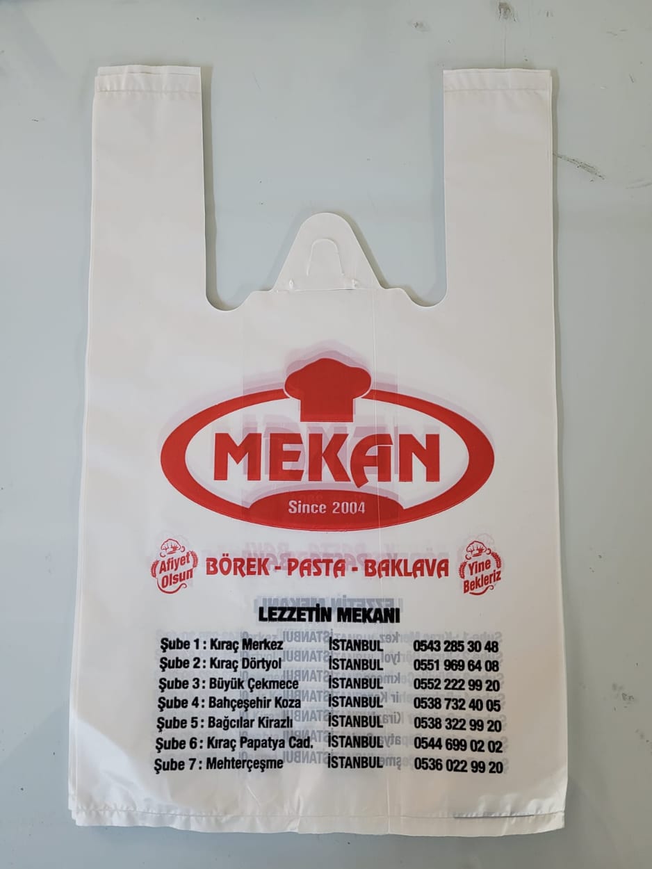 Mekan — Baskılı Atlet Poşet
