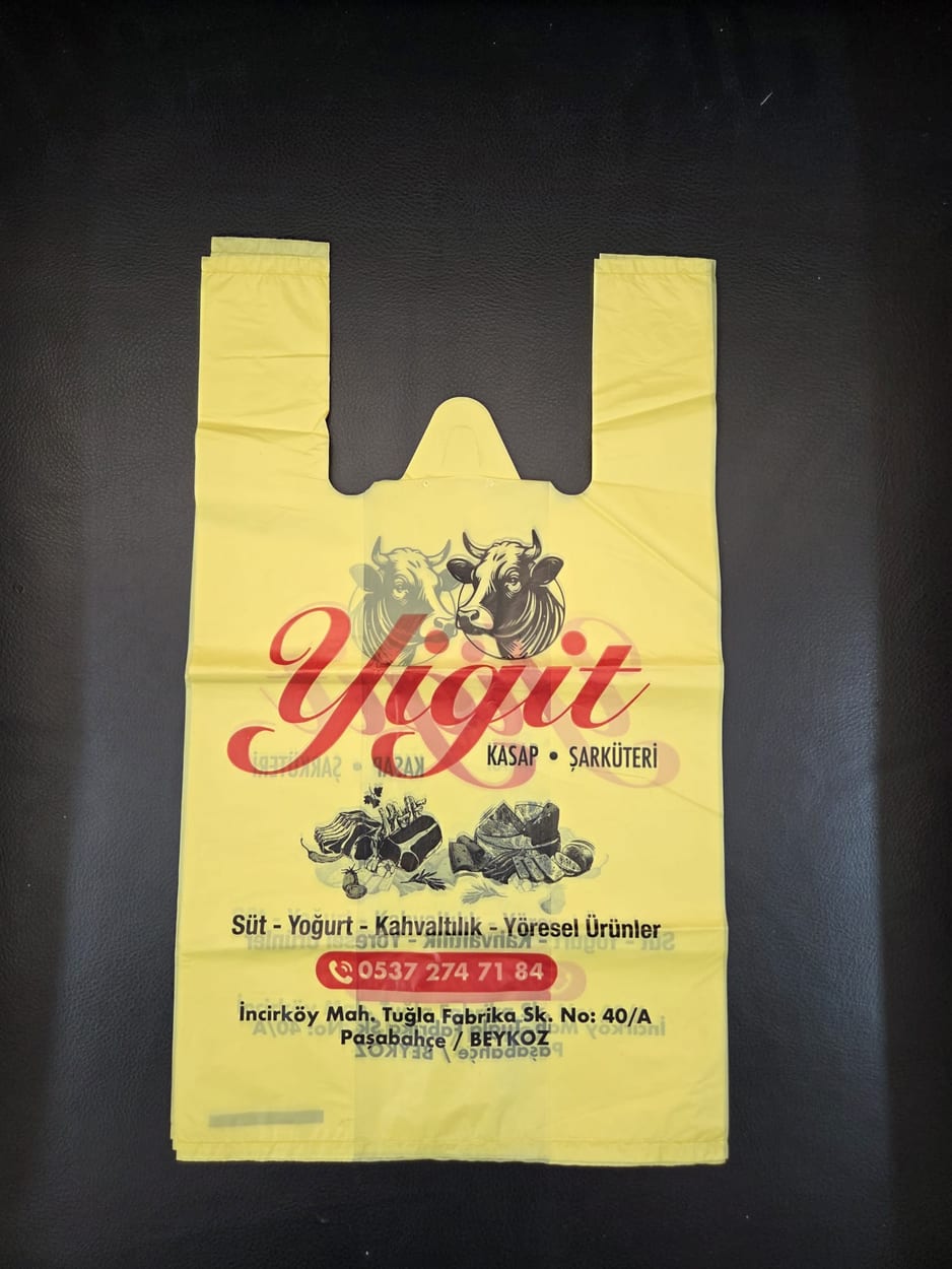 Yiğit Kasap & Şarküteri — Baskılı Atlet Poşet