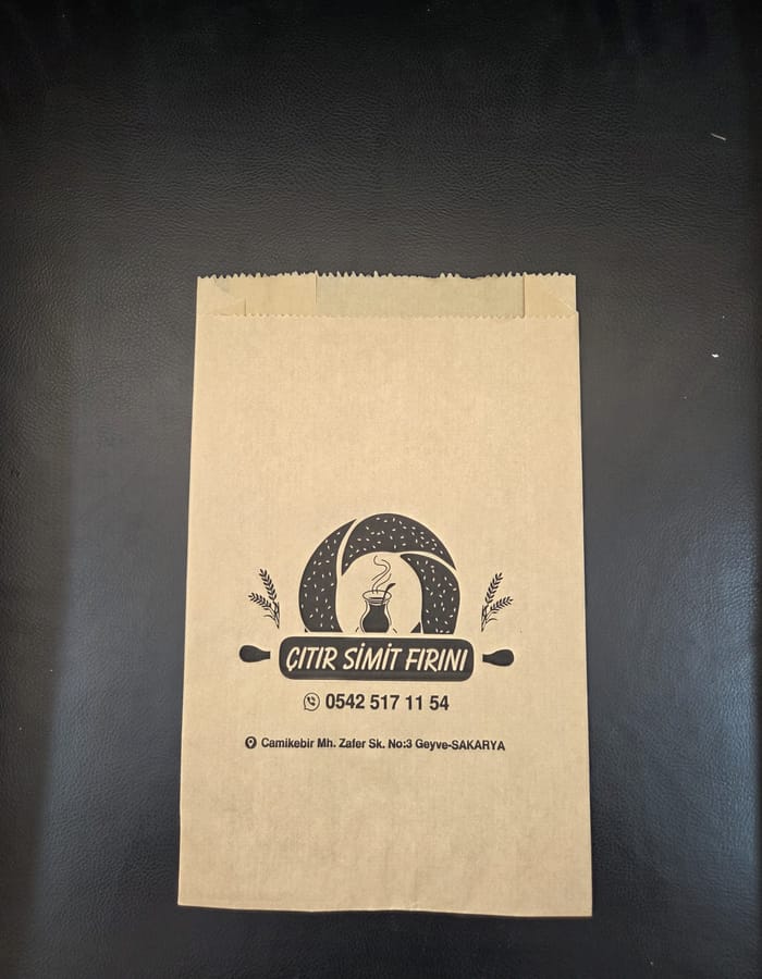Çıtır Simit Fırını — Baskılı Kese Kâğıdı
