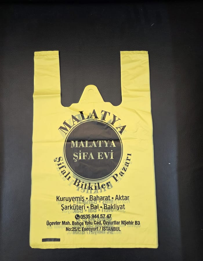 Malatya Şifa Evi — Baskılı Atlet Poşet